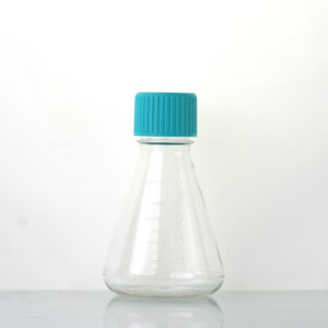250mL Erlenmeyer Flask-PETG-flat-782001-782011 Small Size Erlenmeyer Flasks, Vent Cap, Sterile