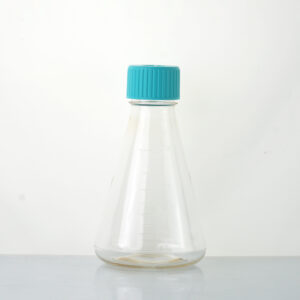 500mL Erlenmeyer Flask-PETG-flat-783001-783011 Small Size Erlenmeyer Flasks, Vent Cap, Sterile