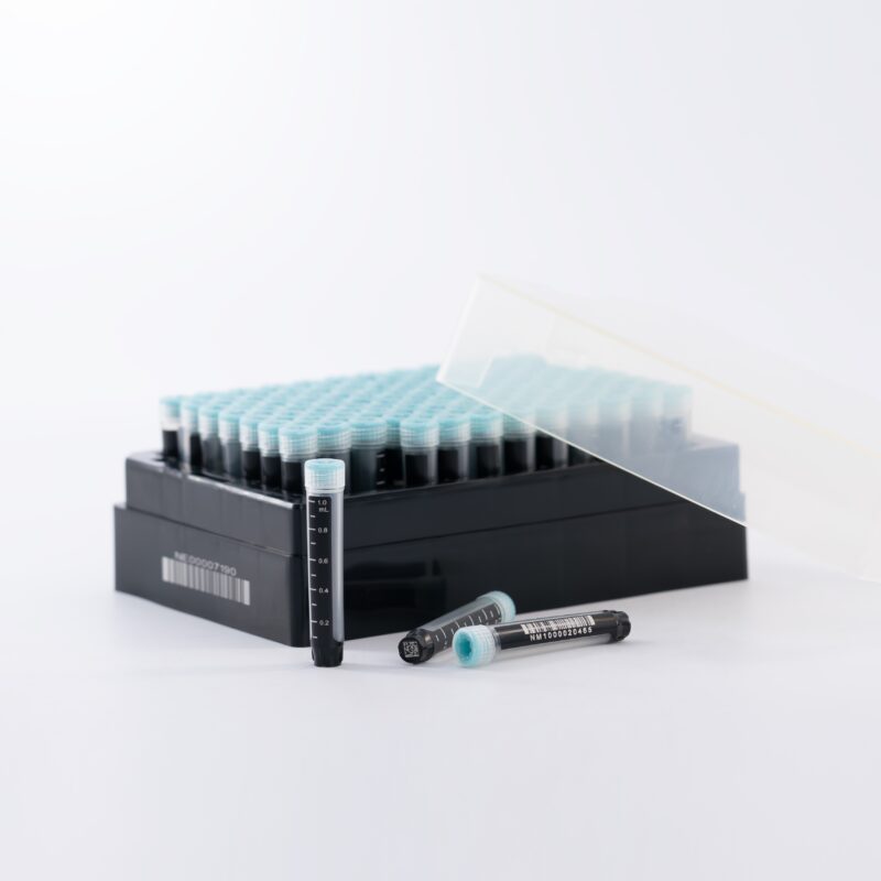612751 3-Code SBS Cryogenic Vials, External Thread, Racked