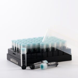 612851 3-Code SBS Cryogenic Vials, External Thread, Racked