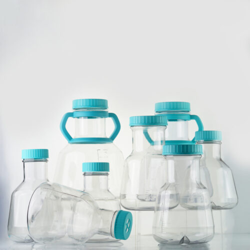 DSC09963new High Efficiency Erlenmeyer Flasks, Vent Cap, TC Treated, Sterile