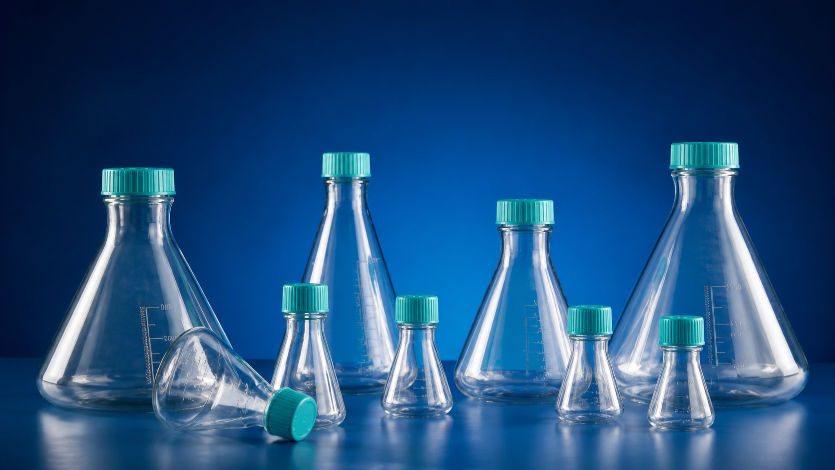 Small-size Erlenmeyer flasks for laboratory and cell-culture workflows
